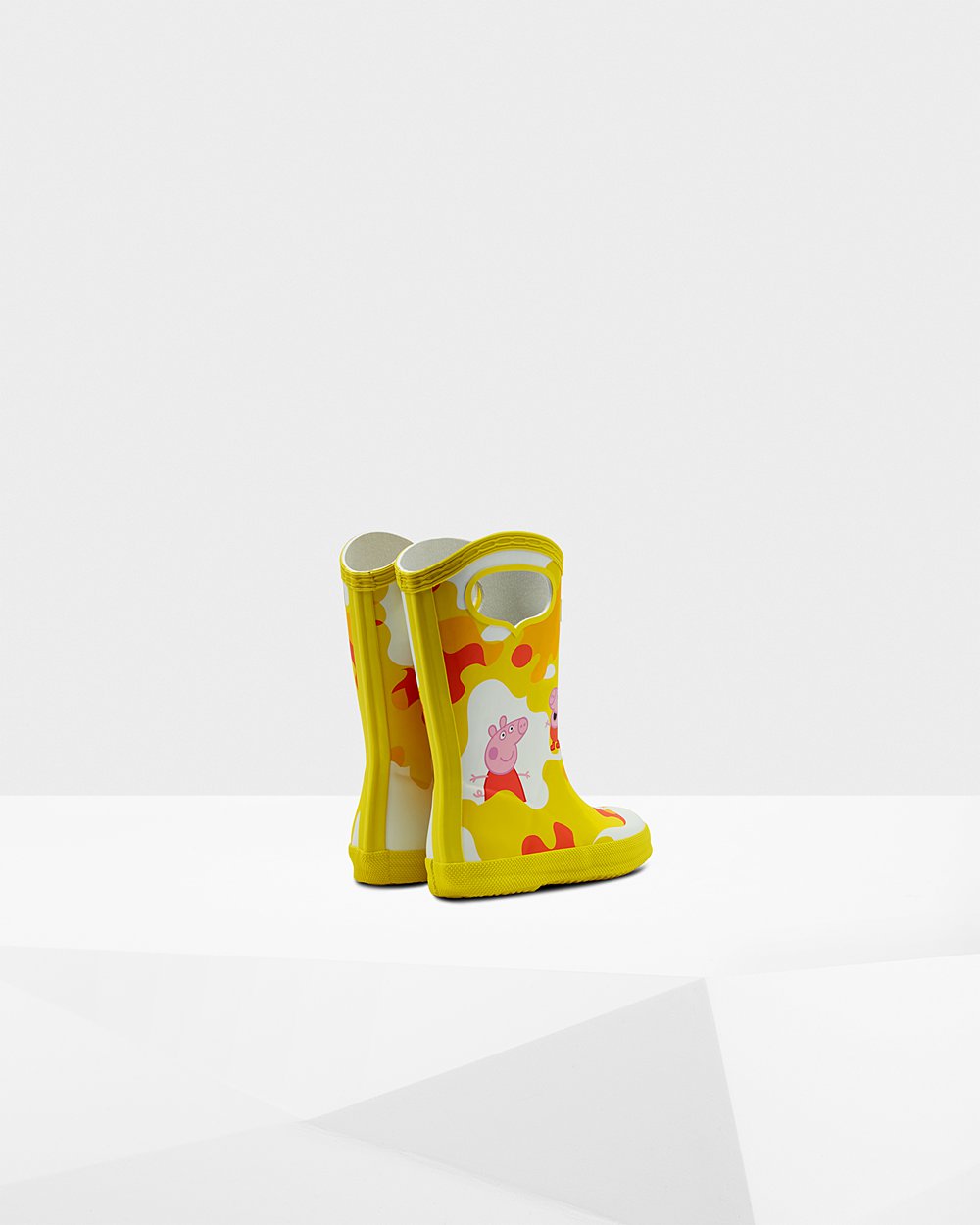 Hunter Niños Original First Peppa Pig Grab Handle - Botas de Lluvia Amarillo - 046-YXCNIK